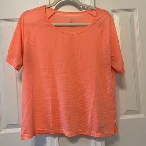 Nike Dri Fit Orange Relaxed Short Sleeve Tee
